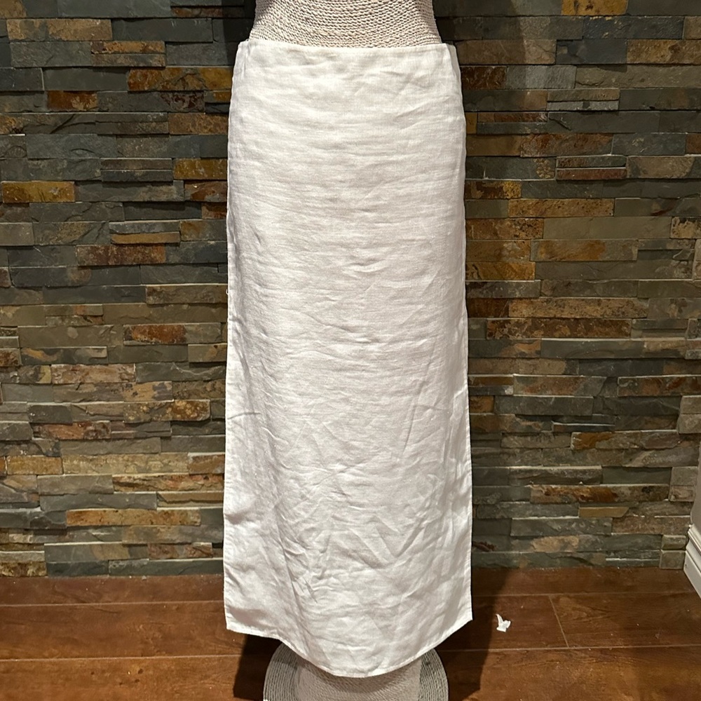 Theory Double Face Linen Skirt Sz. 0 NWT